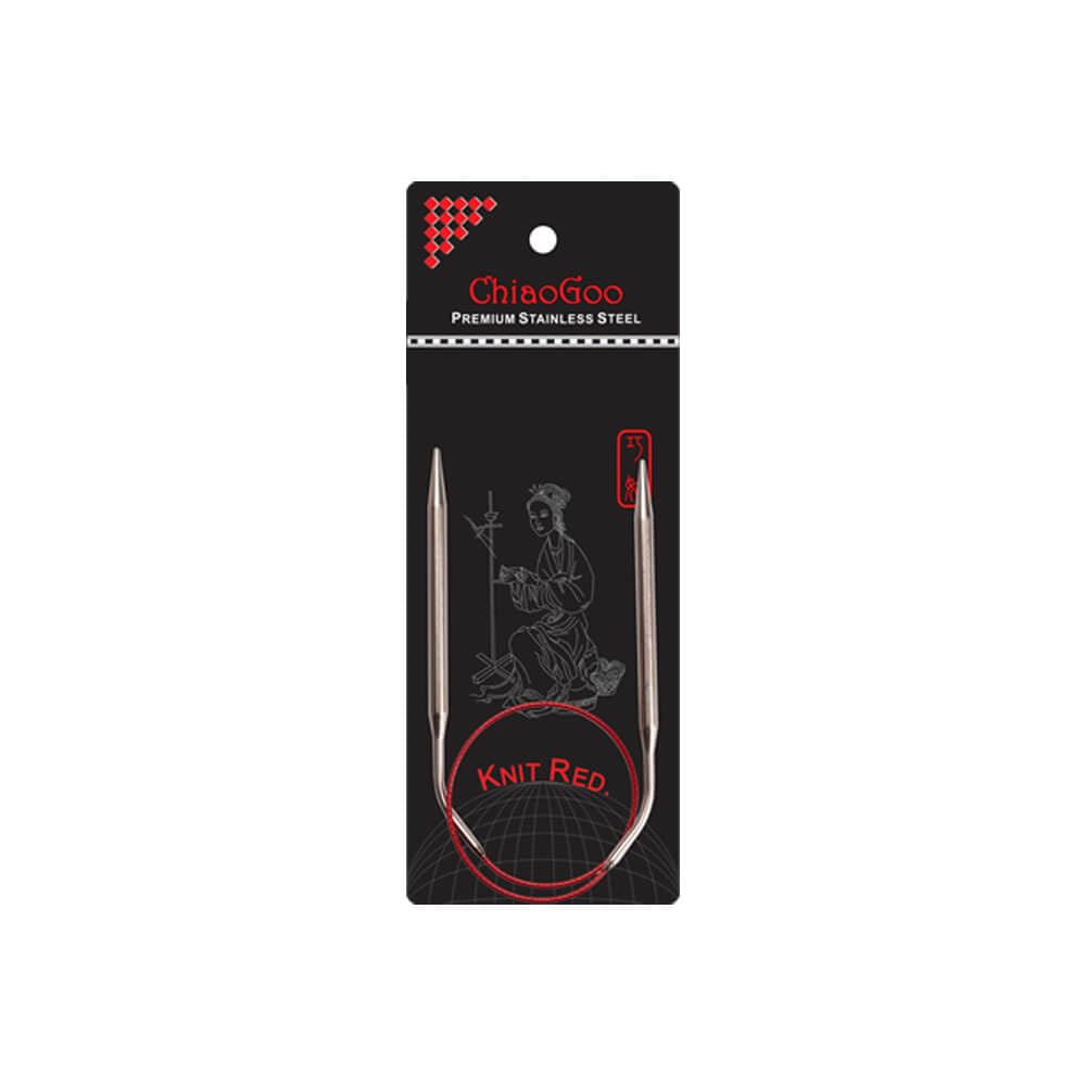 ChiaoGoo Knit RED Circular Needle 40cm 3.75mm - 1pc