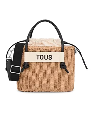 Scoubidou Babytragetasche, mittelgroß, Natur-Schwarz, beige, Einheitsgröße