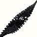 Mandala Crafts Elastic Sequin Ribbon Trim - 1 Inch Black Sequin Elastic Trim for Sewing Dress Headband - 10 Yards Fabric Metallic Stretch Sequins Band