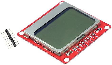 SuperiParts 5PCS LCD Module Display Monitor White Backlight Adapter PCB 8448 84x84 for Nokia 5110 Screen for arduino DIY KIT