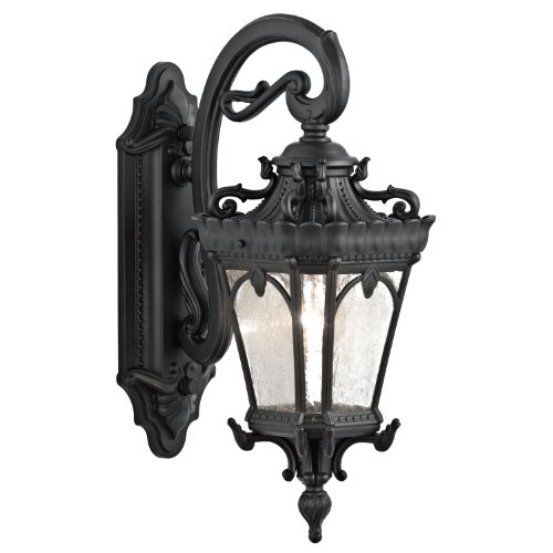 Kichler 9356BKT Tournai Outdoor Wall 1-Light, Textured Black