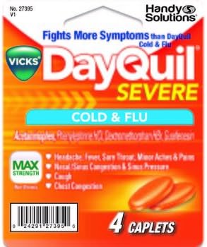 Dayquil 1945193 Severe Caplets - 4 Counts44; 6 Carton &amp; Case of 6