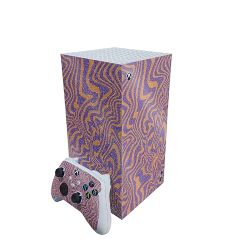 Glossy Glitter Gaming Skin Compatible with Microsoft Xbox Series X Digital Edit…