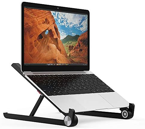 Oriware Laptop Stand Adjustable Notebook Macbook Computer Stands Portable Laptop Tray for Laptops up to 15.6 inches - Black