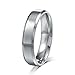 Areke 6mm Titanium Mens Wedding Band Rings,Women Matte Polished Engagement Finger Ring Size 6-14 Set of 3