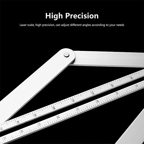 Bevel & Corner Protractor, Aluminium Alloy Corner Angle Finder,Miter Angle Measuring Ruler, Multi Angle Measurement Tool for Woodworking,Flooring Tile,DIY Lovers