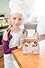 Odelia Kids Chef Hat Apron - Kitchen Cooking Baking Wear (M 6-12 Year, Black)