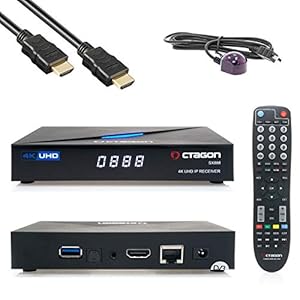 Octagon SX888 4K UHD IP Receiver H.265 1GB RAM 4GB Flash Stalker IPTV Multistream Zwart