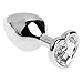 Zripool Stainless Steel Jewel Heart Amal Butt Plùg Adult ŝe-x Toys for Women Menthumb 2