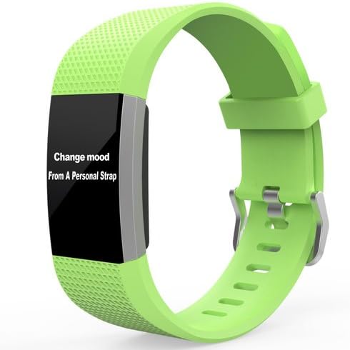 ultrashang For Fitbit Charge 2 Strap, Fitbit Charge 2 Band (Small,Large, TPU), Strap for Fitbit Charge 2 Wristband Bracelet with Metal Buckle Clasp