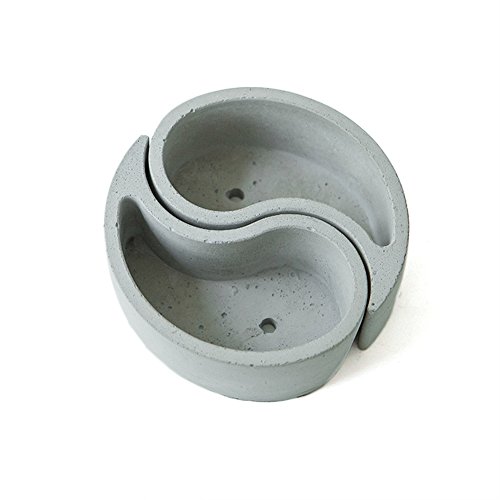 SHZONS Concrete Flowerpot Molds Silicone Molds Gossip Model Concrete Tabletop Composite Flowerpot