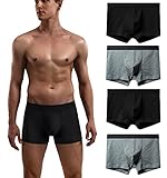 Robesbon Men's No Ride-up Boxer Briefs Stretch