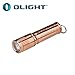 Olight I3E 120 Lumen solid copper body LED Flashlight with 2 X EdisonBright AAA batteries