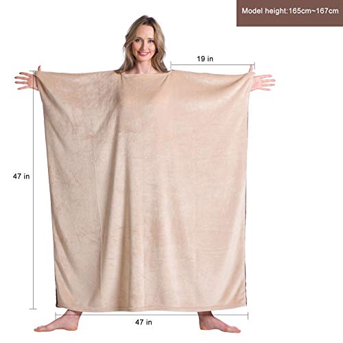 Kanguru Wearable Blanket with Sleeves for Adult, Women, Men Fun Gifts for Christmas and Birthday - Thumbnail 5