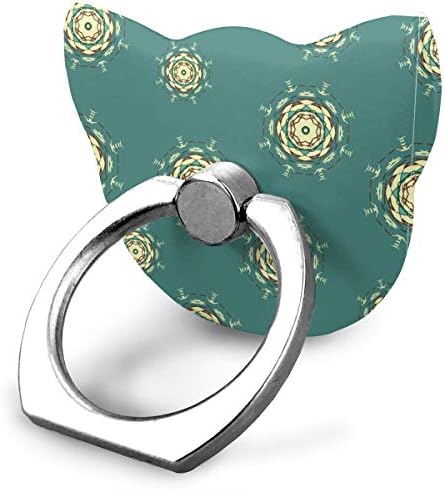 スマホリング 猫耳 薄型 ホールドリング 水玉 曼荼羅 バンカーリング 