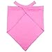 BINGPET Dog Birthday Girl Bandana Pet Scarf Light Pink