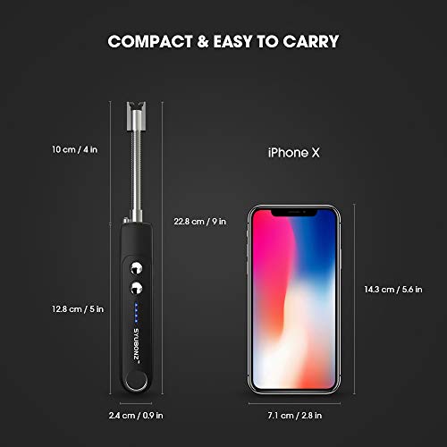 Candle Lighter, 360° Flexible Arc Long Lighter with LED Flashlight, USB