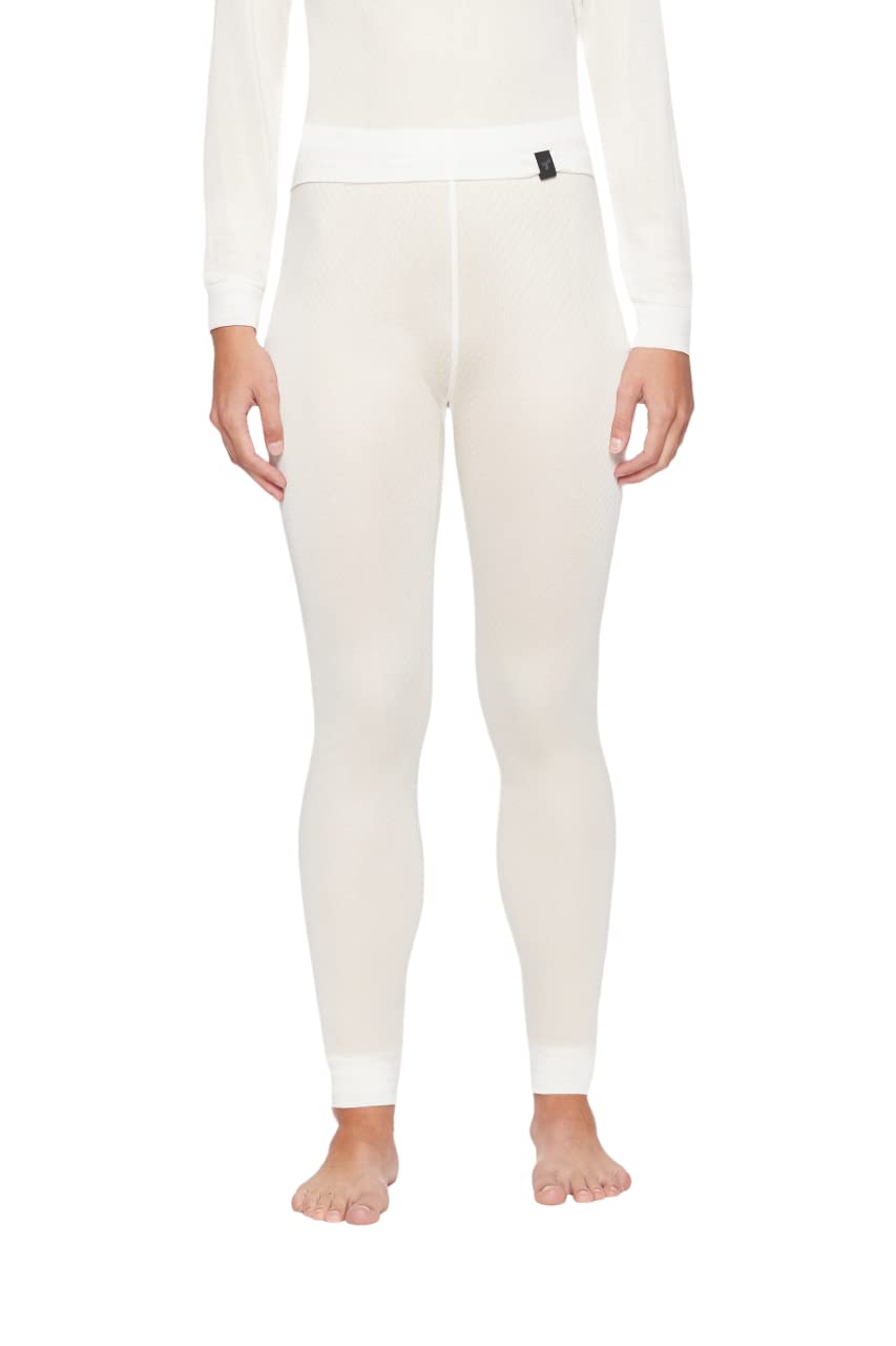 Terramar Women’s Thermasilk Pointelle Pant, Natural, X-Large