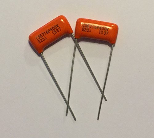 Bourns 500K LONG Split Shaft Audio Taper Low Friction Potentiometers Set of Four (4X) w/ Pair of .022uf@400v Orange Drop Capacitors