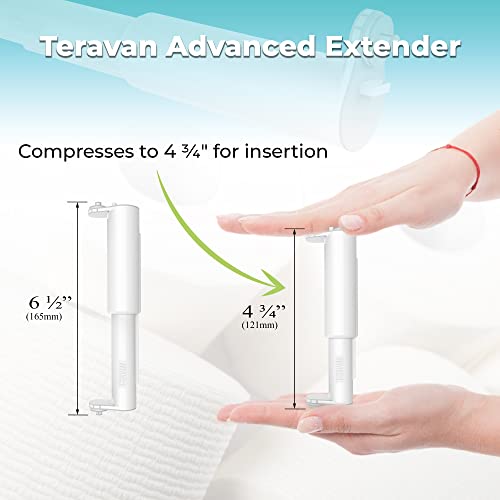 Teravan Advanced Extender for Extra Large Toilet Paper, Converts Holder