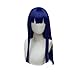 Anime POP TEAM Cosplay Wig 60cm Long Blue Women Girls' Party Wig (Pipimi)