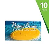 Natures Plus Natural Beauty Cleansing Bar (10 Pack) - 500 IU Vitamin E with Allantoin, 3.5 Ounce Bar - Natural Cleanser, Made with Organic Ingredients, Anti Aging - Vegan