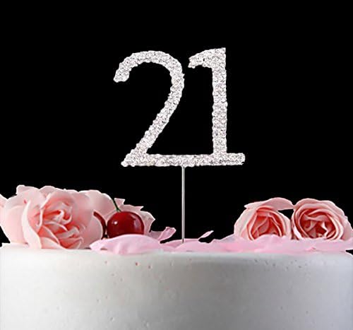 21 Cake Topper 21st Birthday or Anniversary Keepsake