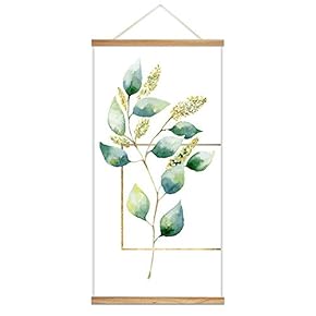 Watercolor Style Botanical With Square - Hanging Poster