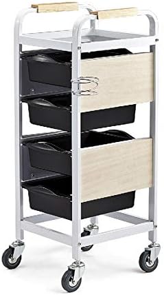 Salon Hairdresser Cart 5 Layers Rolling Trolley Hairdressing Storage Organizer Tool Mobile Beauty SPA Cabinet Professional Makeup Tattoo Tray Barber Shop Accessories