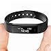 Fitness Tracker TopBest Bluetooth Call Remind Remote Self-Timer Slim Smart Bracelet Calorie Counter Wireless Pedometer Band Sport Sleep Monitor Activity Tracker For Android iOS Phone (Black)