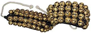 OMG Deals Four Line Big Dancing Bells Ghungroo Pair in Black pad 40 Dancing bell Handmade Indian Classical Dance Anklets Pair best quantity