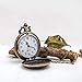 Avaner Mens Pocket Watch, Vintage Steampunk Fob Watches, Classic Retro Engraved Royal Flush Antique Bronze Poker Pocket Watch Unique Cool Gift for Father