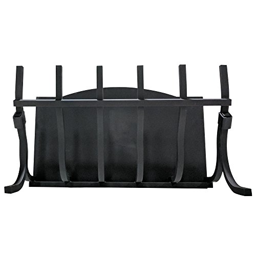 Titan High-Efficiency Log Grate with Reflective Fireback 26" Wide, 15.5" Tall