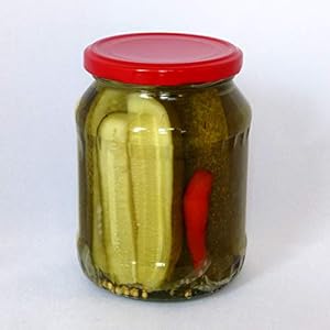 Gurkenspalten MITTELSCHARF Eingelegtes vom Bauern aus Ungarn, handgemacht, keine Industrieware Sauereingelegtes Chili…