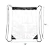2-Pack Clear Drawstring Backpack,Waterproof Drawstring Bag for Women and Men Sport Gym