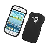 Generic Rubberized Protector Cover Case for Samsung Galaxy S3 Mini - Retail Packaging - Black