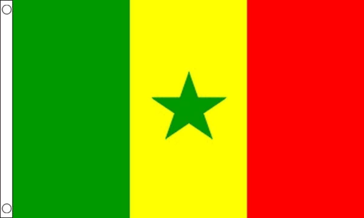 Senegal Flag 5 x 3 FT - 100% Polyester With Eyelets FlagSuperstore©