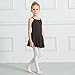 STELLE Girl's Camisole Dress Leotard for Dance, Gymnastics and Ballet(Toddler/Little Girl/Big Girl)(M, Black)
