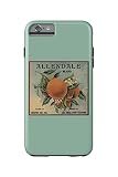 Allendale Brand - Charter Oak, California - Citrus Crate Label (iPhone 6 Plus Cell Phone Case Cell Phone Case, Tough)