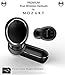 True Wireless Earbuds by [MOZART] / Bluetooth 4.2 Headphones / Noise Cancelling / HD Sound & Mic / Premium TWS Earphones with Memory Foam Tips, Leather Pouch, and Smart Charging Case