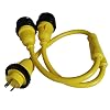 Parkworld-692040-Marine-30-AMP-Shore-Power-1-to-2-Y-Adatper-L5-30P-Male-Plug-to-L5-30R-Female-2EA-connector