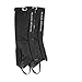 Black Crystal Ski Snow Gaiters Hiking Waterproof Breathable Nylon Men's Black Size Large