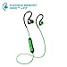 JLab Fit 2.0 Bluetooth Enabled Wireless Sports Earbuds, Bluetooth 4.1, 10mm Titanium Drivers, 6 Hour Battery Life, IP55 Sweatproof, Flexible Memory Wire, Green