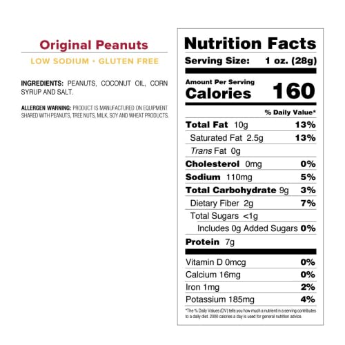 BEER NUTS Original Peanuts Sweet & Salty Roasted Peanuts Gourmet