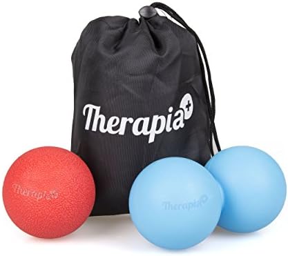 Therapia Plus Massage Balls Deep Tissue - Peanut Massage Ball &amp; Hard Massage Ball - Pack of Two - Massage Ball for Back Deep Tissue Double Massage Ball with Soft Massage Lacrosse Ball