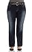 Angels Plus Size Belted Bootcut Jeans