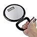 2 Pack of COTU (R) 2-Sided 1X or 3X Magnifying Mirror with Plastic Hand-held Handle or Table Stand - 6-1/8” Diameter
