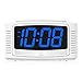 DreamSky Simple Alarm Clock with Snooze, 1.2 Inch Clear Led Digit Display with Dimmer, Electronics Clock for Bedrooms Kids and Gift