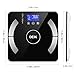 DEIK Body Fat Scale, Bluetooth Bathroom Scale with Smartphone APP, 18 Body Composition Analysis, High Precision Sensors, LCD Backlit Display, Include 3 AAA Batteries, Black
