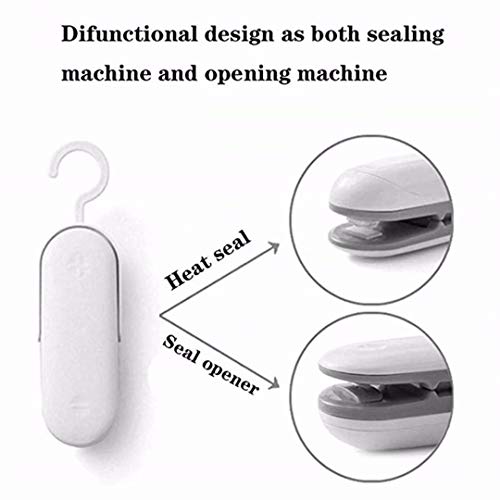 TMROW Mini Sealing Machine Heat Impulse Sealer Bags Capper Plastic Food Snack Storage Seal Sealing Bag Clips Portable Hand Pressure